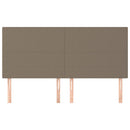 vidaXL bézs színű szövet fejtámla 160 x 5 x 118/128 cm