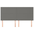 vidaXL sötétszürke szövet fejtámla 180x5x118/128 cm