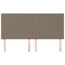 vidaXL bézs színű szövet fejtámla 180 x 5 x 118/128 cm