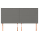 vidaXL sötétszürke szövet fejtámla 200 x 5 x 118/128 cm