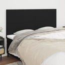 vidaXL fekete szövet fejtámla 200 x 5 x 118/128 cm