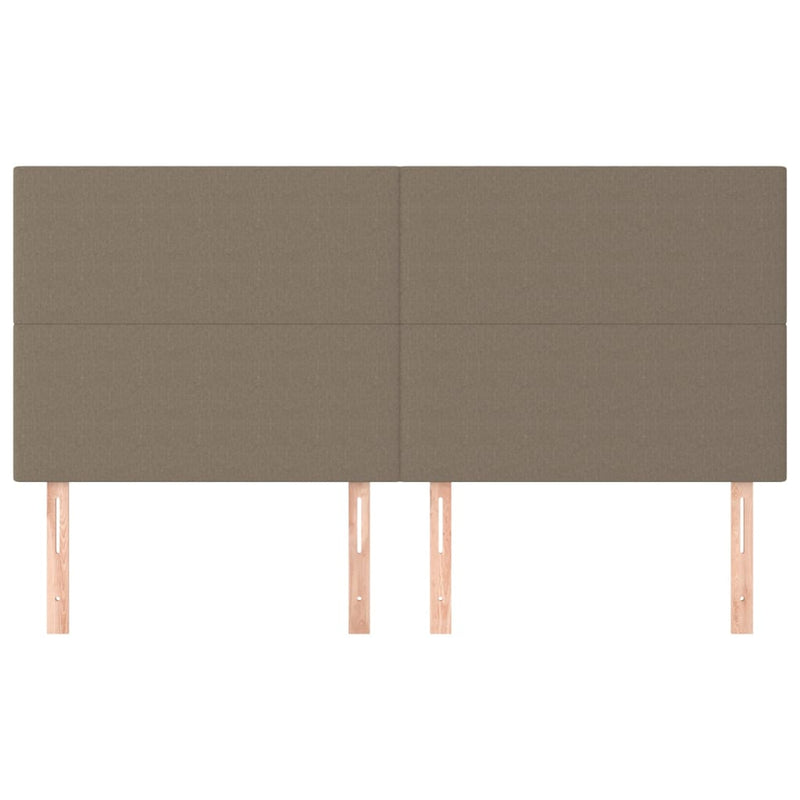vidaXL 4 db tópszínű szövet fejtámla 100x5x78/88 cm