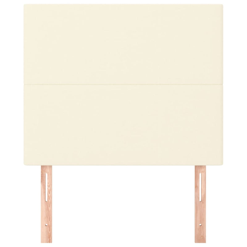 vidaXL 2 db krémszínű műbőr fejtámla 80 x 5 x 78/88 cm