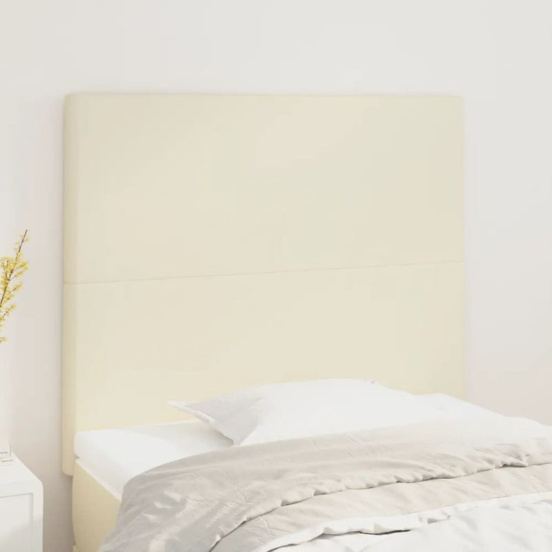 vidaXL 2 db krémszínű műbőr fejtámla 80 x 5 x 78/88 cm