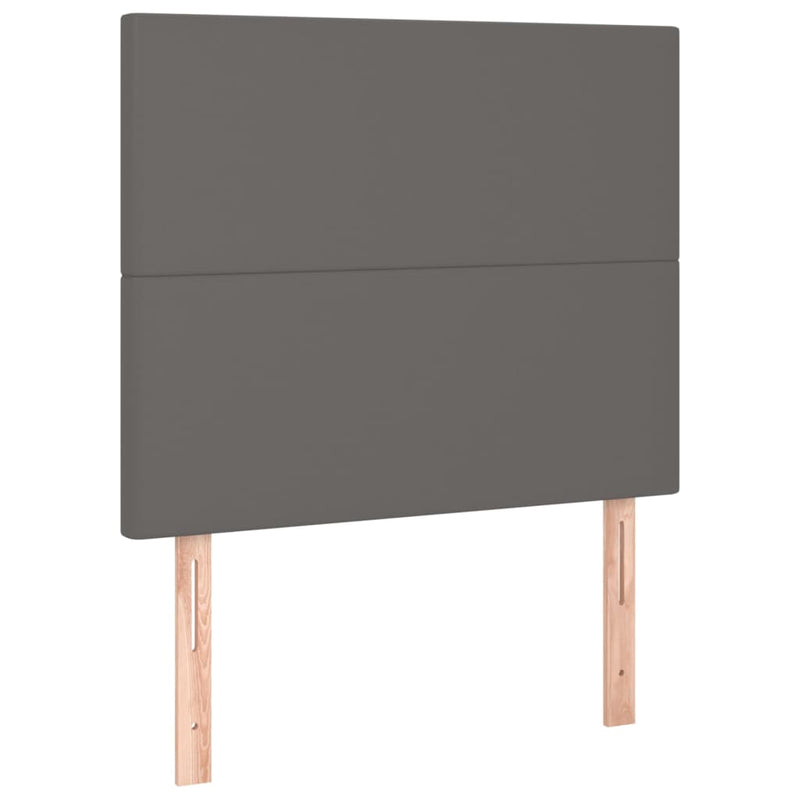 vidaXL 2 db szürke műbőr fejtámla 80 x 5 x 78/88 cm