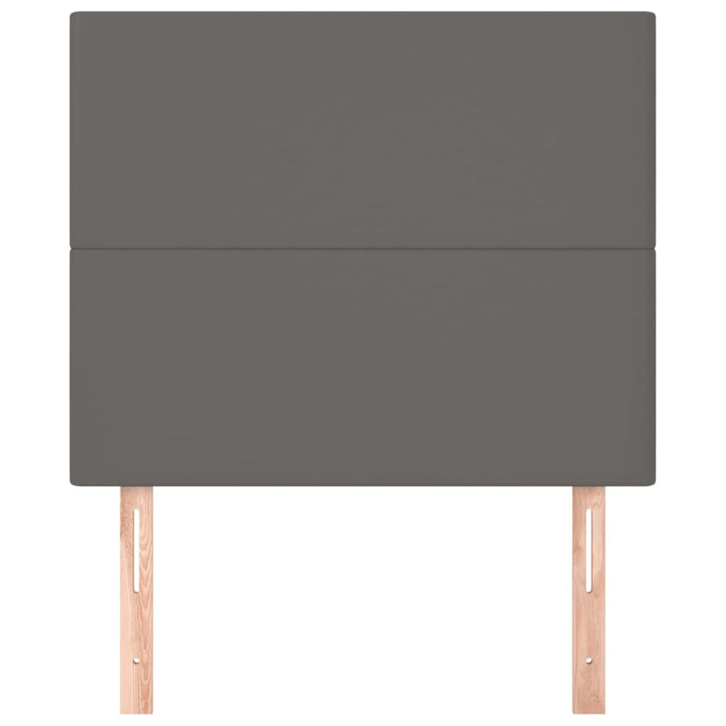vidaXL 2 db szürke műbőr fejtámla 80 x 5 x 78/88 cm