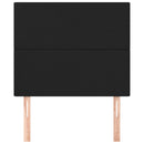 vidaXL fekete műbőr fejtámla 90x5x118/128 cm