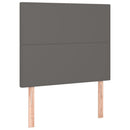 vidaXL 2 db szürke műbőr fejtámla 90x5x78/88 cm
