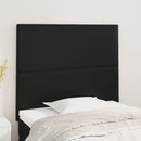 vidaXL fekete műbőr fejtámla 100 x 5 x 118/128 cm