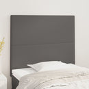 vidaXL szürke műbőr fejtámla 100x5x118/128 cm