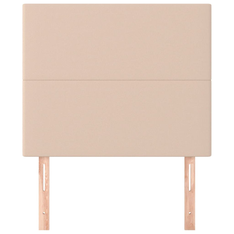 vidaXL 2 db cappuccino színű műbőr fejtámla 100 x 5 x 78/88 cm