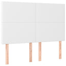 vidaXL 4 db fehér műbőr fejtámla 72 x 5 x 78/88 cm