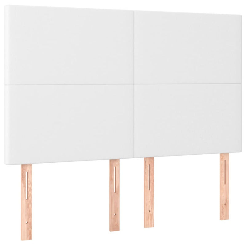 vidaXL 4 db fehér műbőr fejtámla 72 x 5 x 78/88 cm
