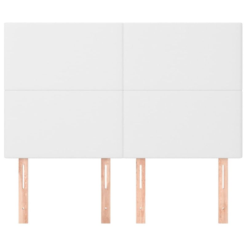 vidaXL 4 db fehér műbőr fejtámla 72 x 5 x 78/88 cm