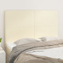 vidaXL krémszínű műbőr fejtámla 144x5x118/128 cm