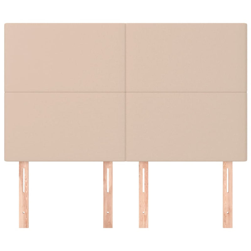 vidaXL 4 db cappuccino színű műbőr fejtámla 72 x 5 x 78/88 cm