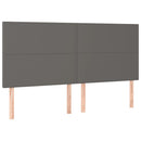 vidaXL szürke műbőr fejtámla 160x5x118/128 cm
