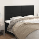 vidaXL fekete műbőr fejtámla 200 x 5 x 118/128 cm