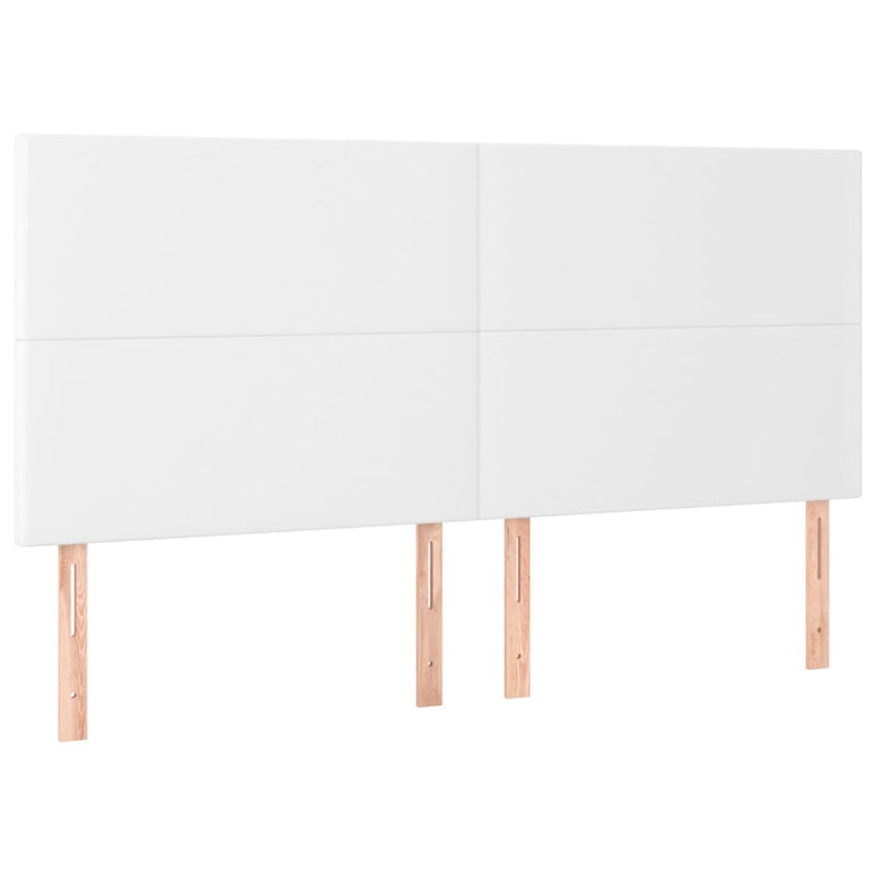 vidaXL 4 db fehér műbőr fejtámla 100x5x78/88 cm