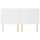 vidaXL fehér műbőr fejtámla 200 x 5 x 118/128 cm
