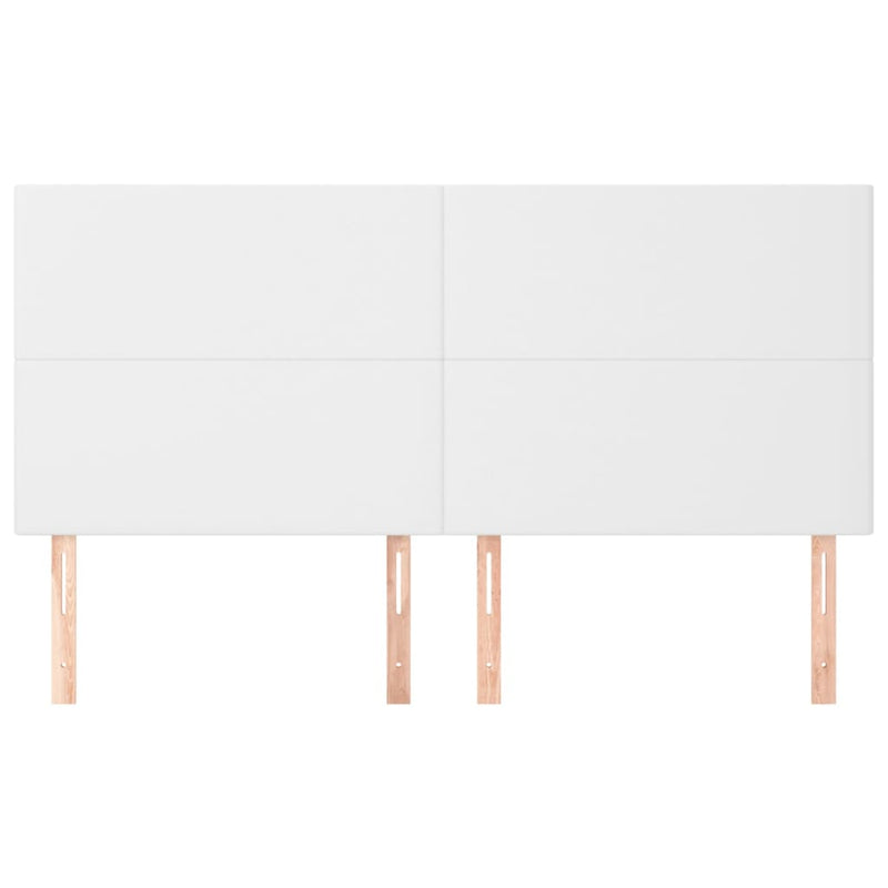 vidaXL 4 db fehér műbőr fejtámla 100x5x78/88 cm