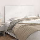 vidaXL fehér műbőr fejtámla 200 x 5 x 118/128 cm
