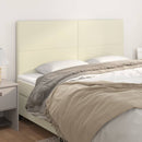 vidaXL krémszínű műbőr fejtámla 200 x 5 x 118/128 cm