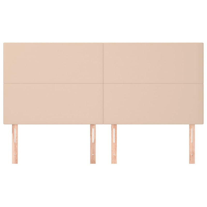 vidaXL 4 db cappuccino színű műbőr fejtámla 100 x 5 x 78/88 cm