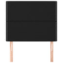 vidaXL fekete szövet fejtámla 80x5x118/128 cm