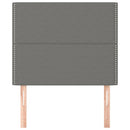 vidaXL sötétszürke szövet fejtámla 90x5x118/128 cm