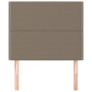 vidaXL bézs színű szövet fejtámla 100 x 5 x 118/128 cm