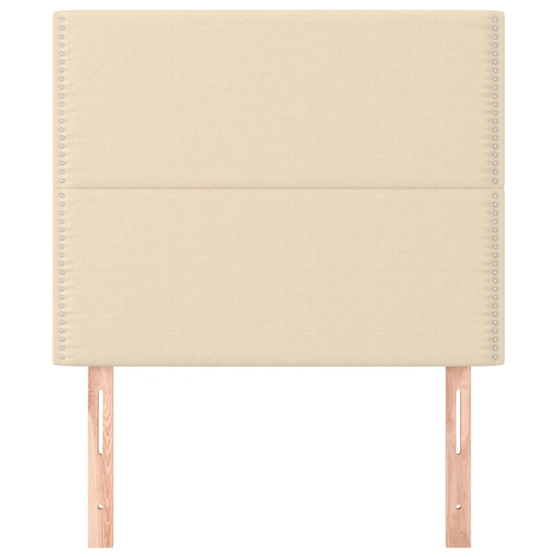 vidaXL krémszínű szövet fejtámla 100 x 5 x 118/128 cm