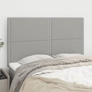 vidaXL világosszürke szövet fejtámla 144x5x118/128 cm