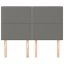 vidaXL sötétszürke szövet fejtámla 144x5x118/128 cm