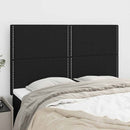 vidaXL fekete szövet fejtámla 144x5x118/128 cm