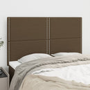 vidaXL sötétbarna szövet fejtámla 144x5x118/128 cm