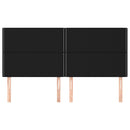 vidaXL fekete szövet fejtámla 160x5x118/128 cm