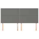 vidaXL sötétszürke szövet fejtámla 180x5x118/128 cm