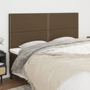 vidaXL sötétbarna szövet fejtámla 180x5x118/128 cm
