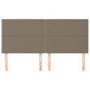 vidaXL 4 db tópszínű szövet fejtámla 90x5x78/88 cm