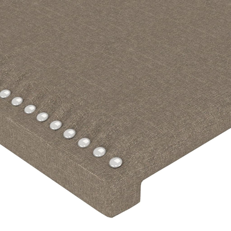 vidaXL 4 db tópszínű szövet fejtámla 90x5x78/88 cm