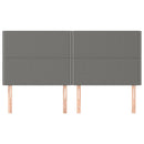 vidaXL sötétszürke szövet fejtámla 200 x 5 x 118/128 cm