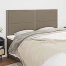 vidaXL bézs színű szövet fejtámla 200 x 5 x 118/128 cm