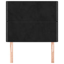 vidaXL fekete bársony fejtámla 90x5x118/128 cm