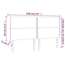 vidaXL 4 db sötétkék bársony fejtámla 80 x 5 x 78/88 cm
