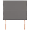 vidaXL szürke műbőr fejtámla 80x5x118/128 cm