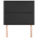 vidaXL fekete műbőr fejtámla 90x5x118/128 cm