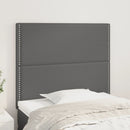 vidaXL szürke műbőr fejtámla 90x5x118/128 cm