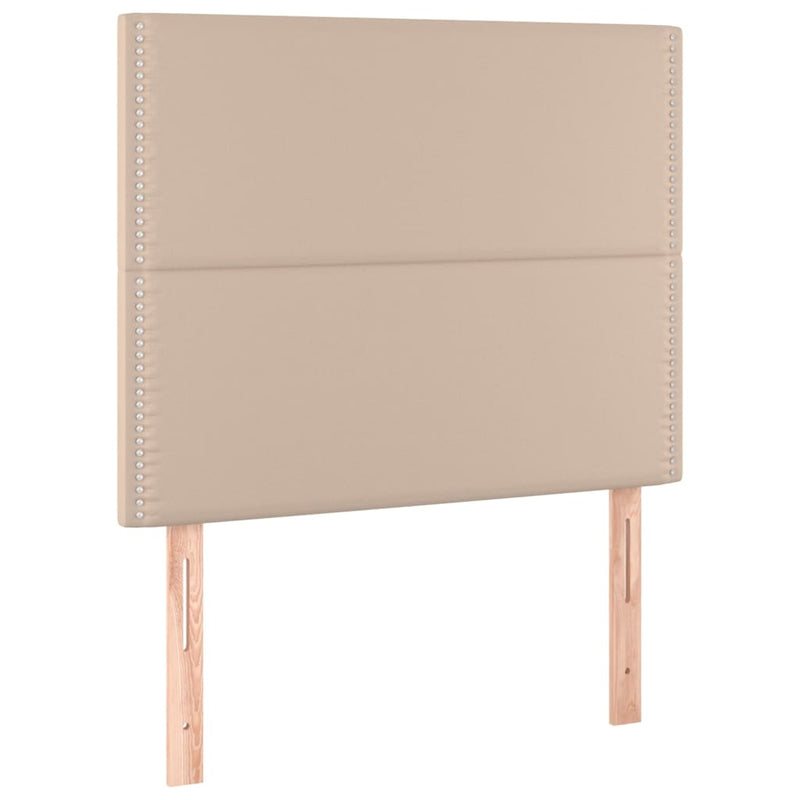 vidaXL 2 db cappuccino színű műbőr fejtámla 90 x 5 x 78/88 cm