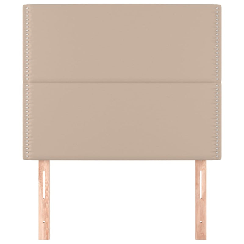 vidaXL 2 db cappuccino színű műbőr fejtámla 90 x 5 x 78/88 cm
